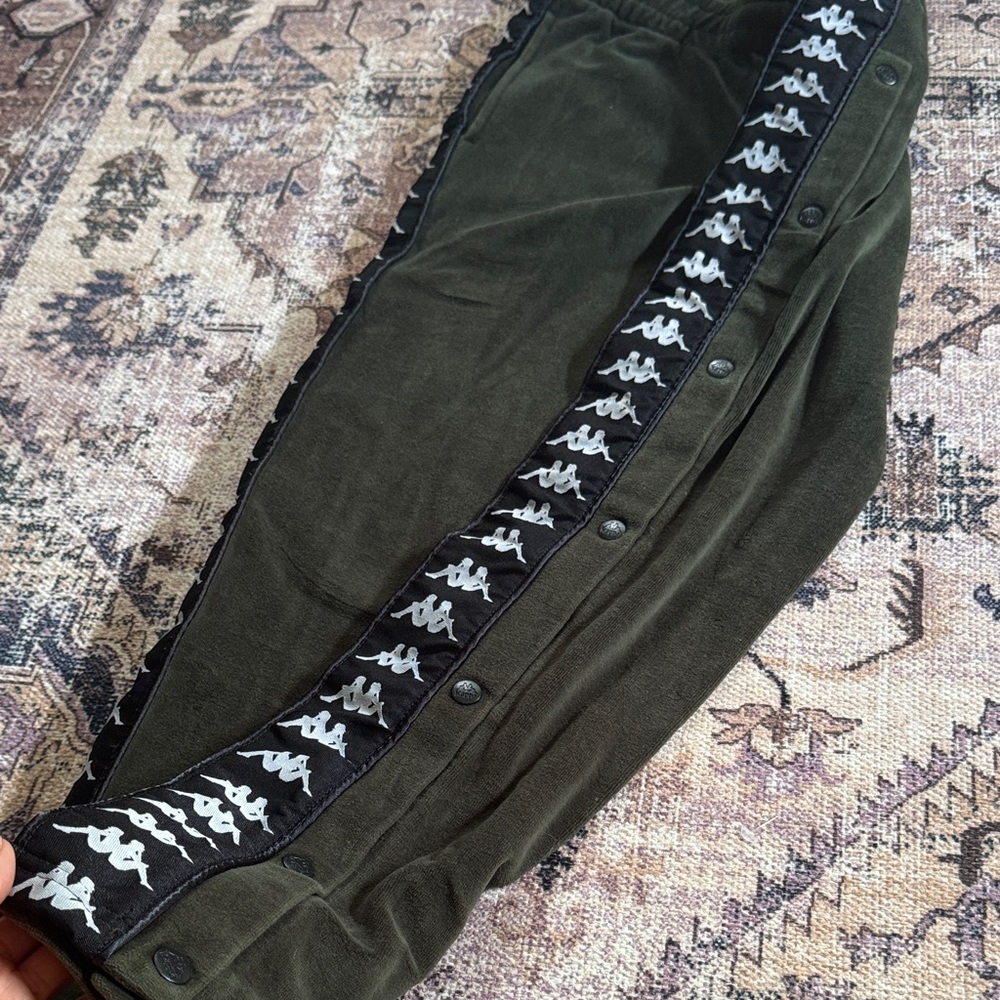 Kappa Women’s Dark Green Joggers with Black Stripe - Picture 6 of 6